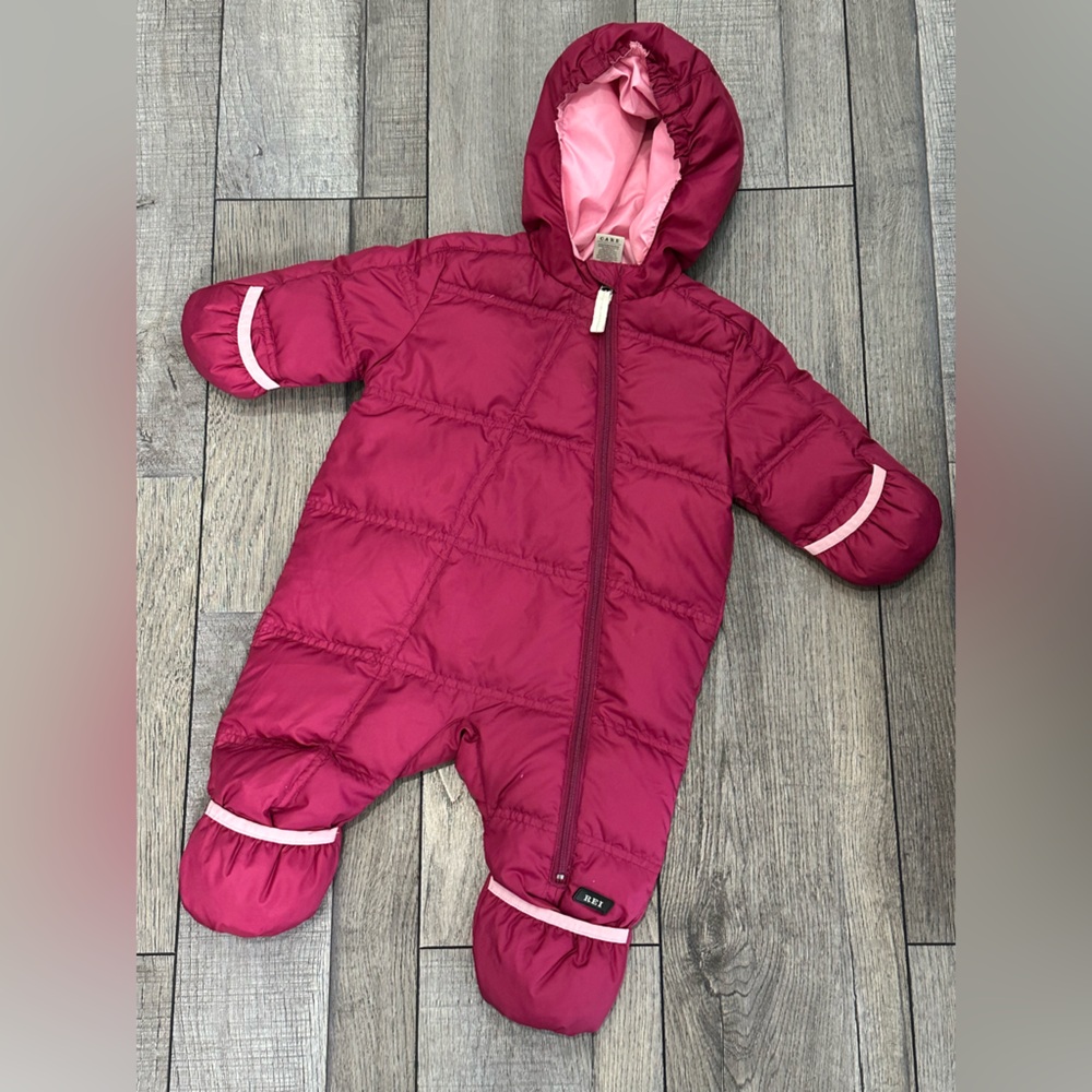 REI Goose Down Infant Bunting Girls 0-6 Months